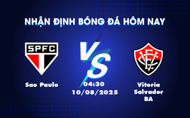 Nhận định soi kèo Sao Paulo vs Vitoria Salvador BA Cơ hội củng cố vị trí của đội nhà 4